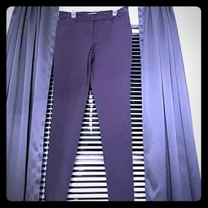 Gray skinny dress pants, ankle length
